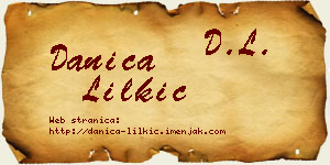 Danica Lilkić vizit kartica